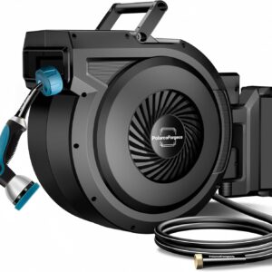 PolarcoForgeco Carrete de Manguera Retráctil 5/8” x 90 Pies