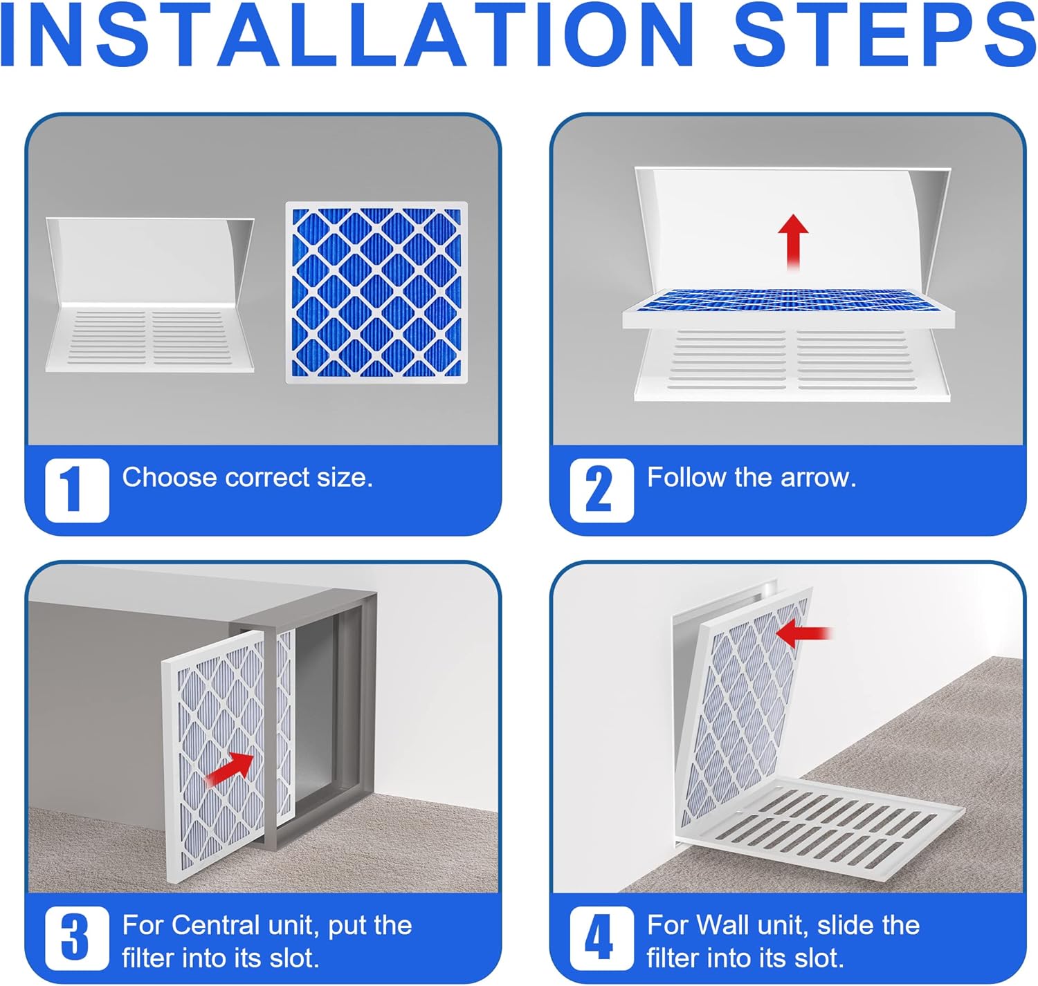 Filtro Electrostático Reutilizable MERV 13 LEKEN 16x25x1 – Kit HVAC con Marco ABS y 12 Medios de Repuesto - Image 7