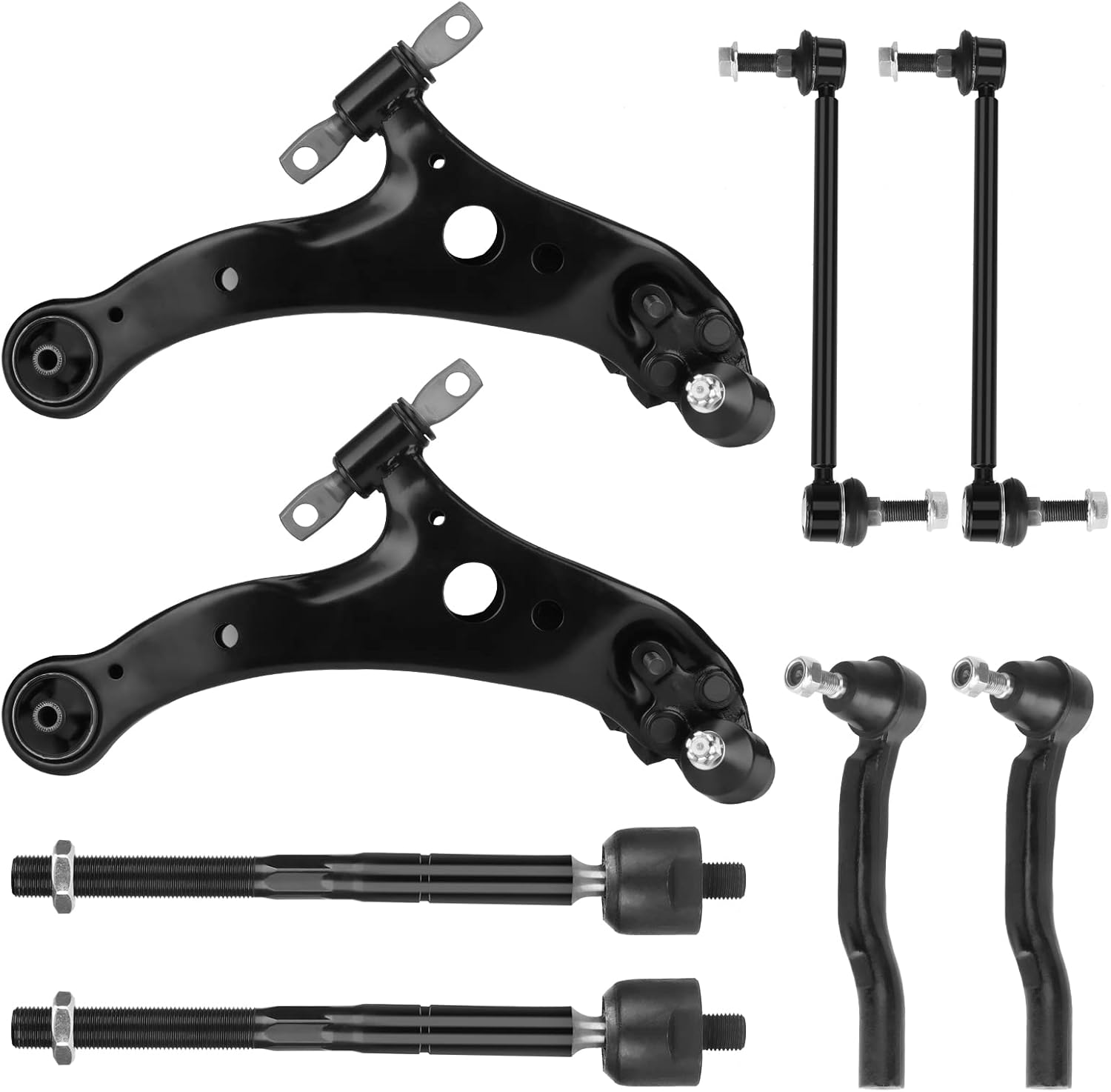 Kit de Suspensión Brazos de Control Inferiores Delanteros – 8 Piezas Compatible con Toyota Sienna 2004-2010