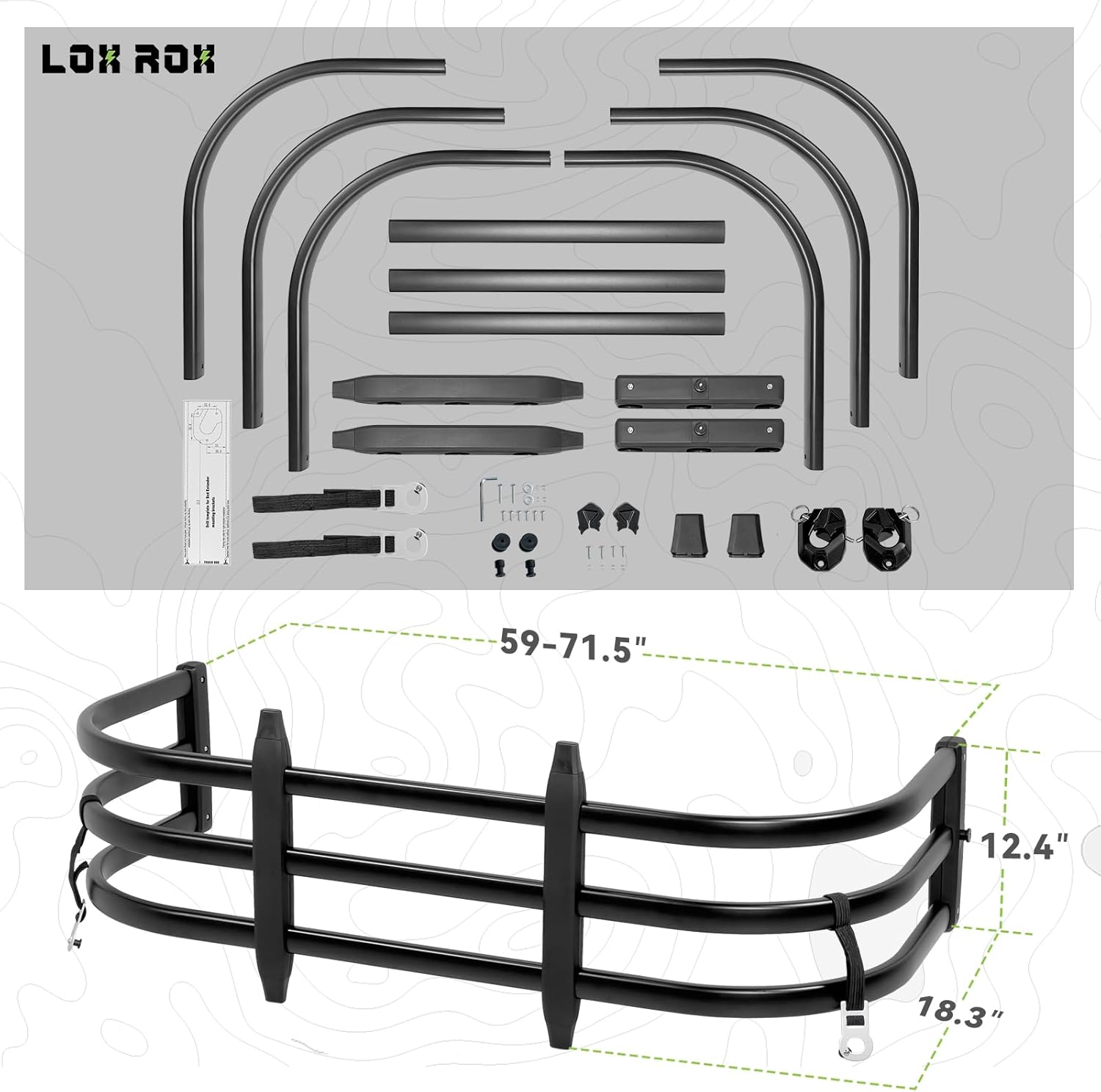 Extensión universal de cama para camioneta – LOX ROX | Extensor de puerta trasera aluminio - Image 8