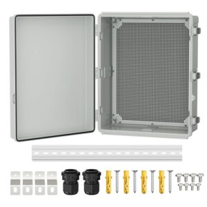 Caja eléctrica resistente a la intemperie para exteriores Joinfworld (19.7 × 15.7 × 7.9 pulgadas)