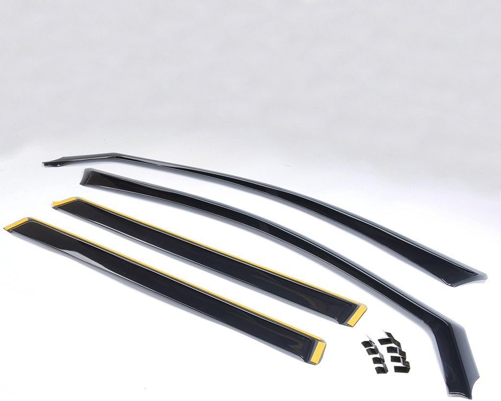 Juego de 4 Viseras de Ventana Liquor Compatible con Jeep Cherokee 2013-2016 – Deflectores de Lluvia Tipo Integrado - Image 2