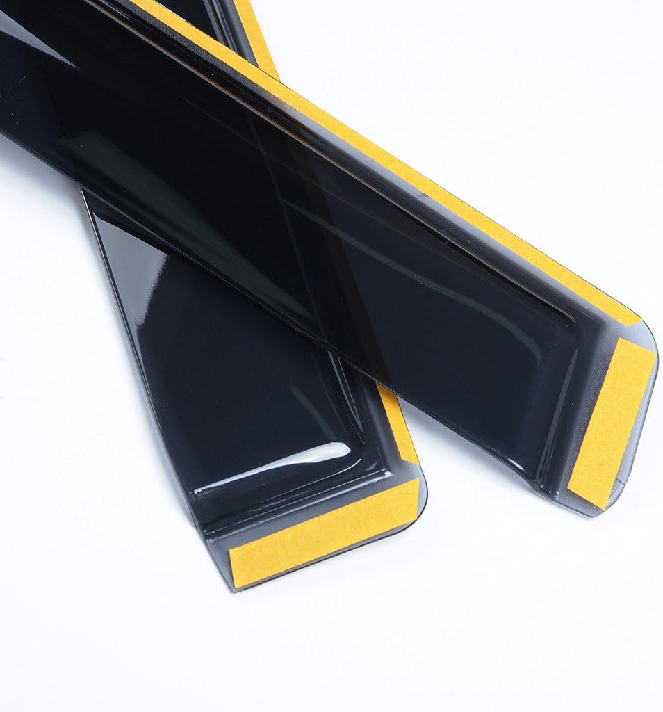 Juego de 4 Viseras de Ventana Liquor Compatible con Jeep Cherokee 2013-2016 – Deflectores de Lluvia Tipo Integrado - Image 5