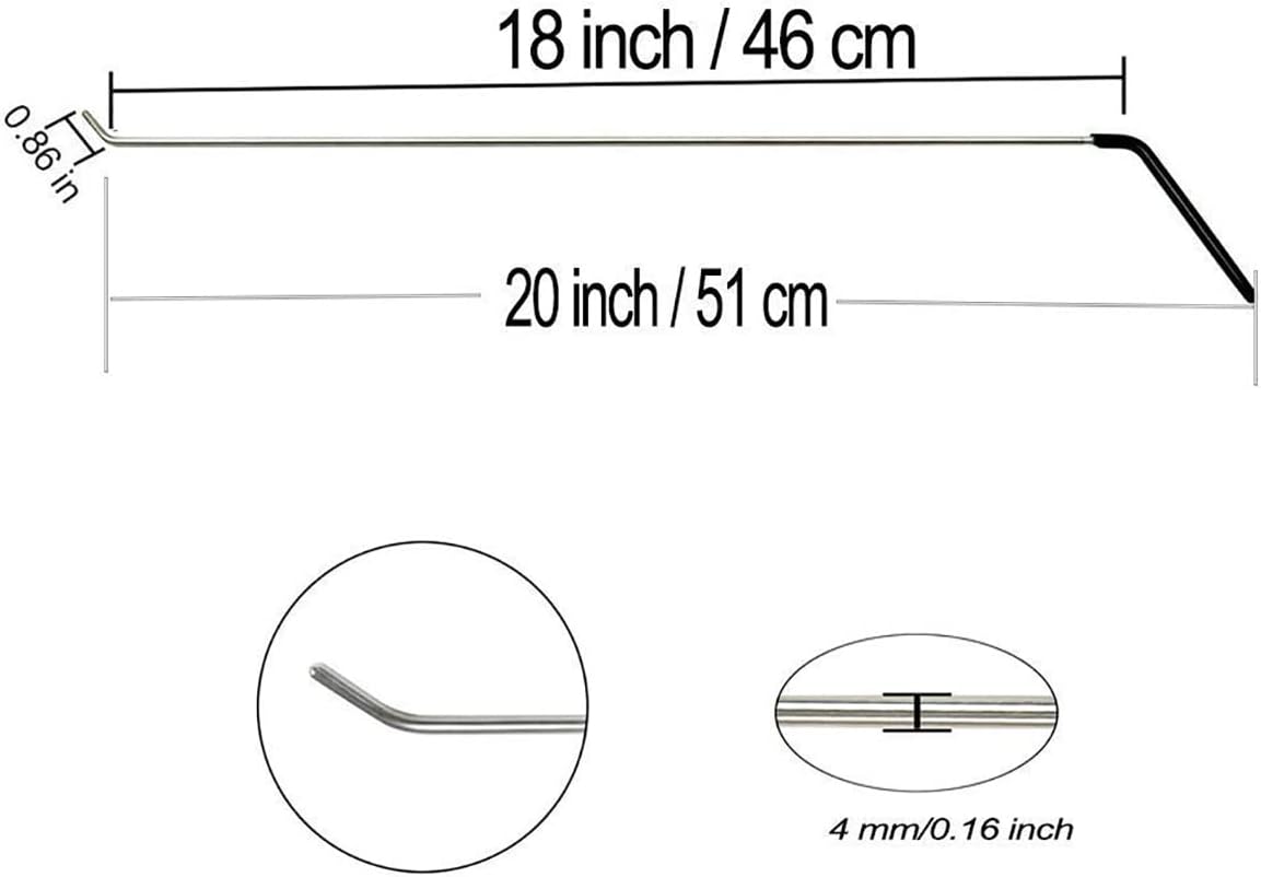 JMgist Kit de Varillas de Reparación de Abolladuras para Automóvil (4 Piezas) - Image 2