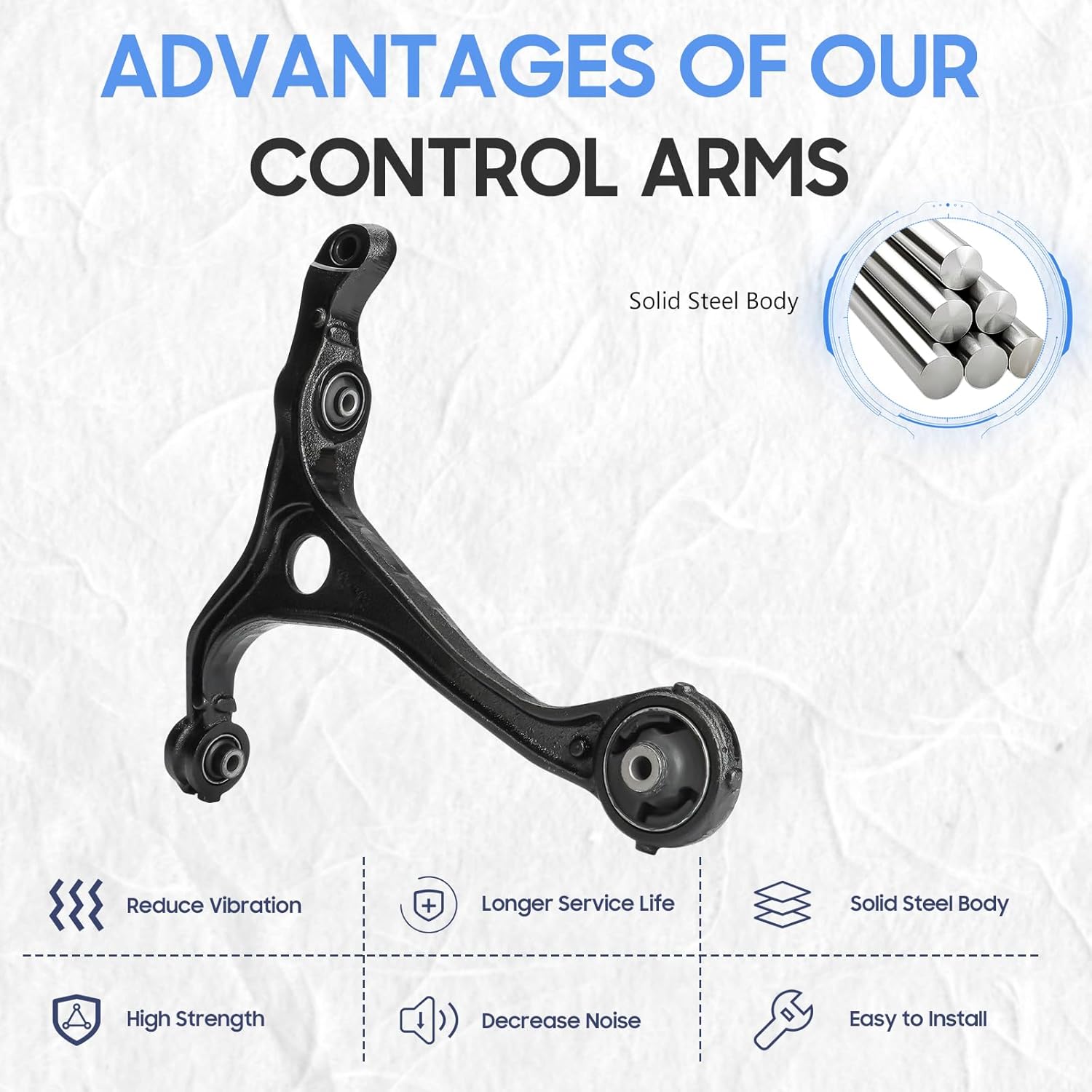 Kit de Brazos de Control Delanteros Inferiores ILONPA con Rótulas para Acura TL 2004-2006 (4 Piezas) - Image 6