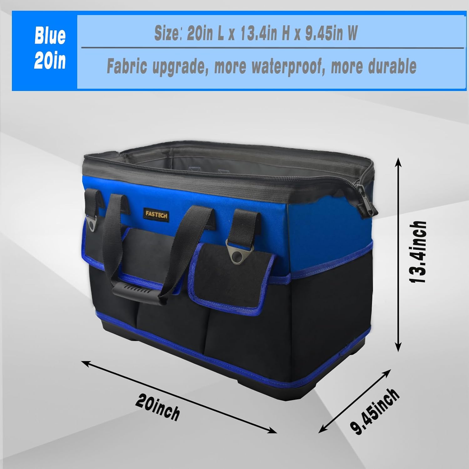 FASTECH Bolsa de Herramientas de 20” con Boca Ancha – Organizador Profesional Resistente - Image 2