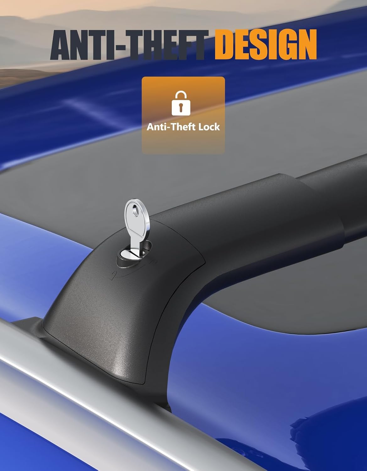 KINGGERI Barras Transversales de Techo con Cerradura – 260 lb para Honda CR-V 2023-2026 - Image 7