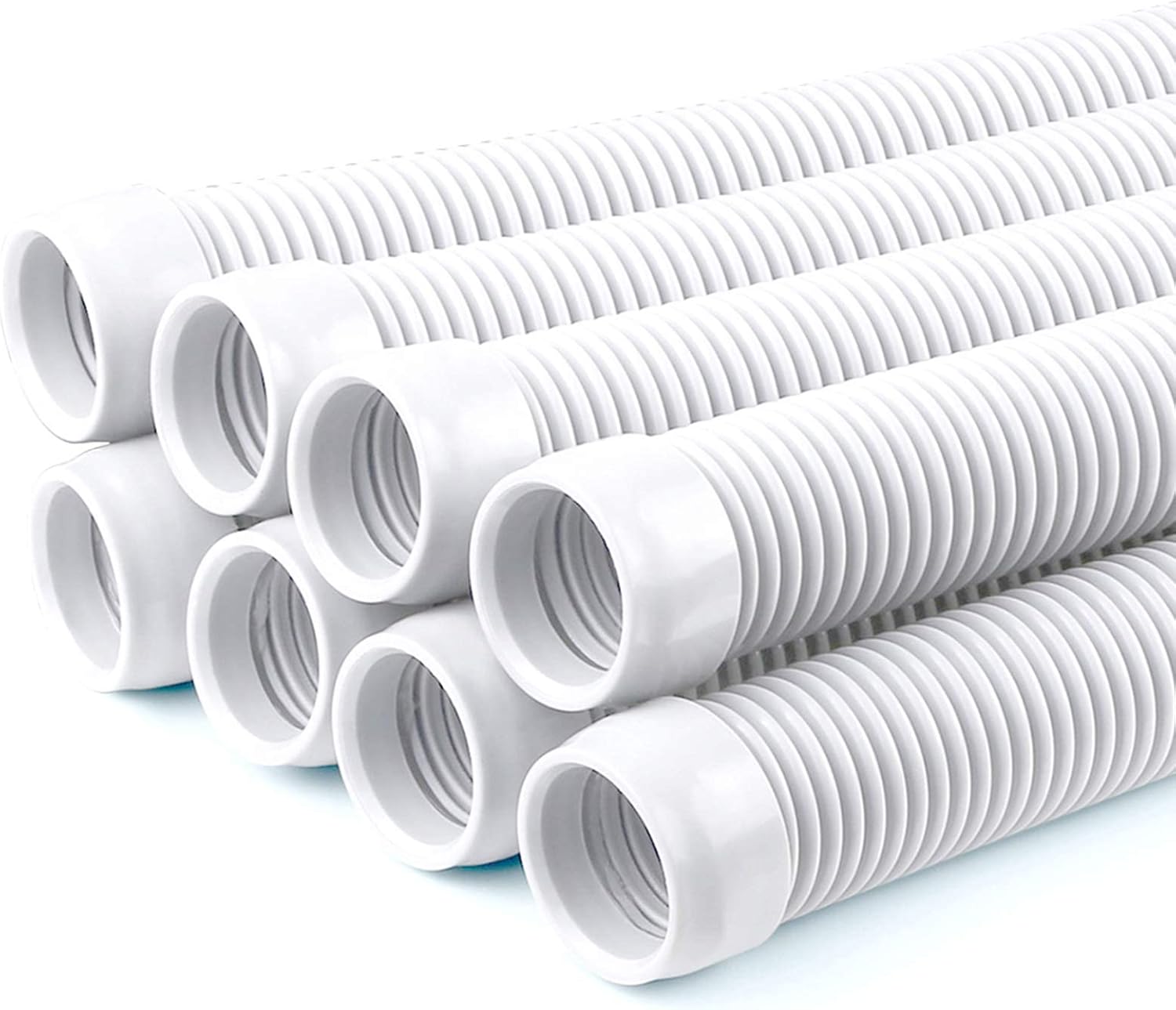 Manguera de Vacío para Piscina de 1.5″ con 8 Secciones – Compatible con Limpiadores Automáticos