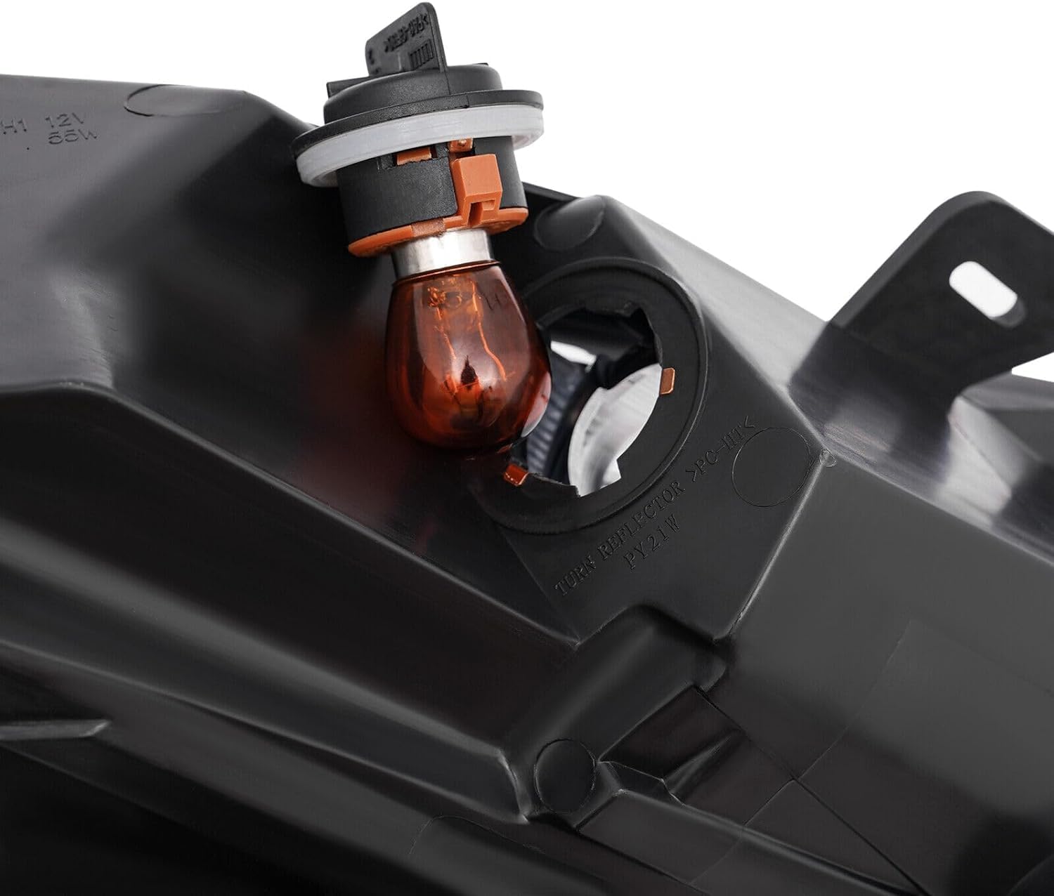 Conjunto de Faros Delanteros Halógenos para Ford Fiesta 2014-2019, Carcasa Negra con Lado Ámbar (Par) - Image 4