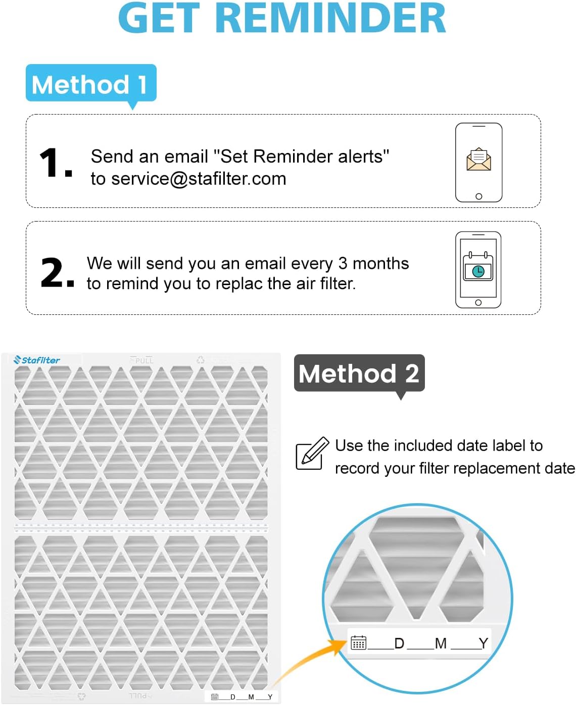 Filtro de Aire Reutilizable 14 x 30 x 1 pulgadas MERV 8 con Marco y 6 Recambios - Image 5