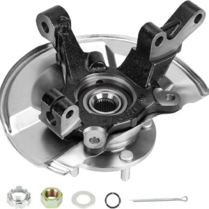 Conjunto de Buje de Rueda y Nudillo de Dirección Delantero Izquierdo