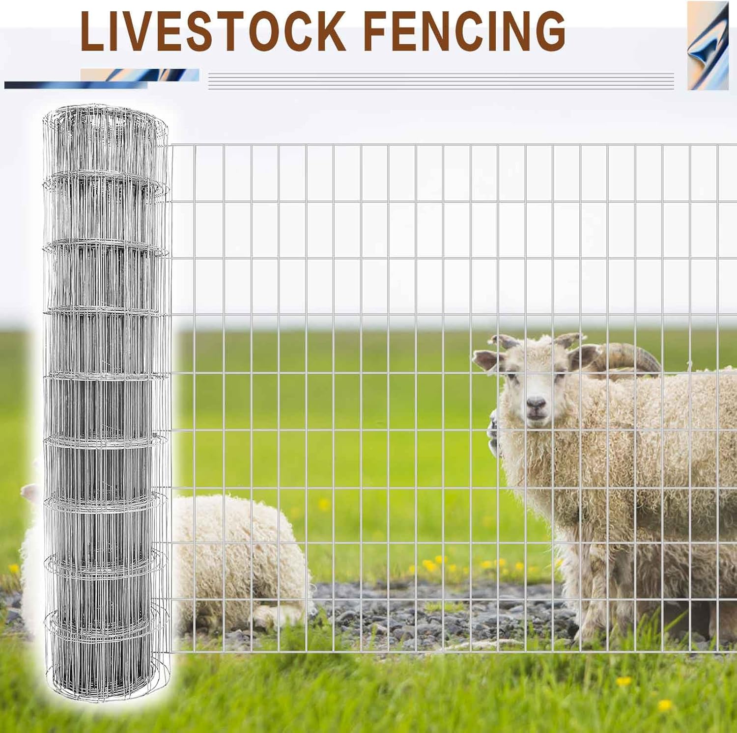 Panel de Valla de Alambre Soldado Galvanizado 2 ft x 100 ft - Image 4