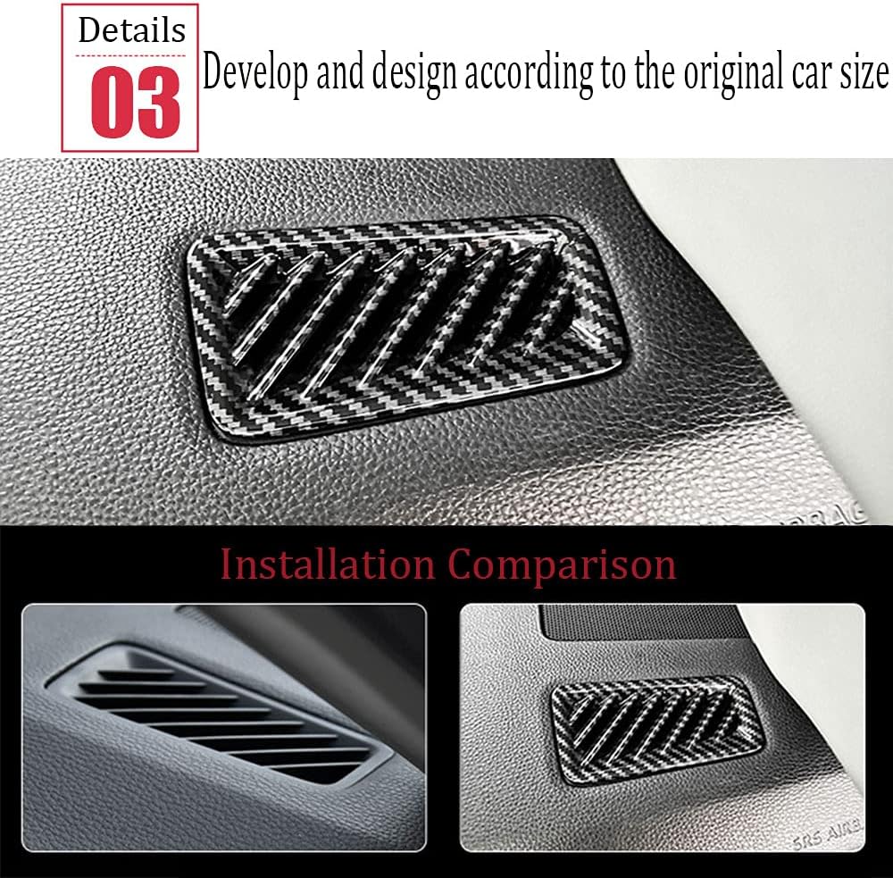 Cubierta Decorativa de Fibra de Carbono para Salidas de Aire Toyota RAV4 2019–2024 - Image 6