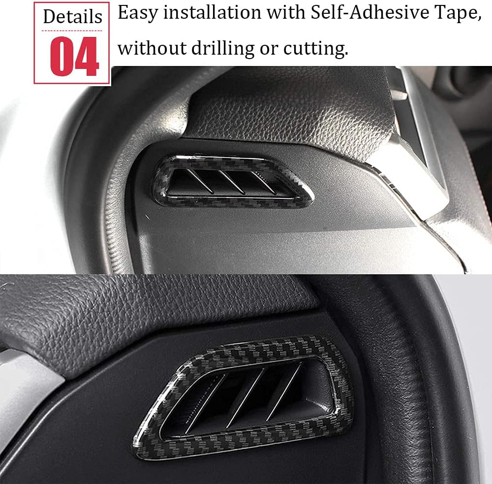 Cubierta Decorativa de Fibra de Carbono para Salidas de Aire Toyota RAV4 2019–2024 - Image 7